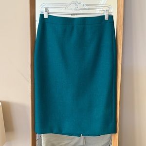 J.Crew Emerald Green Wool Skirt